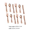 thumbnail image 2 of 4 Sets Miniatures Tablewares Mini Fork Spoon Knives Kindergarten Preschooler Play Props, 2 of 7