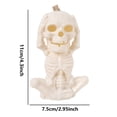 thumbnail image 2 of CXALSSY Halloween Decor, Halloween Decorations, Halloween Decorations Indoor, Halloween Indoor Decor, Halloween Tabletop Decor, Halloween Skeleton Lantern LED Ghost Head Ornament, 2 of 7