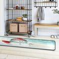 thumbnail image 4 of SKYSONIC 2X6 Feet Cute Christmas Snowman Runner Rug with Rubber Backing, Red Hat Non Slip Entryway Rug Runner Washable Soft Area Rug Carpet for Hallway Bedroom Kitchen Decor, 4 of 6