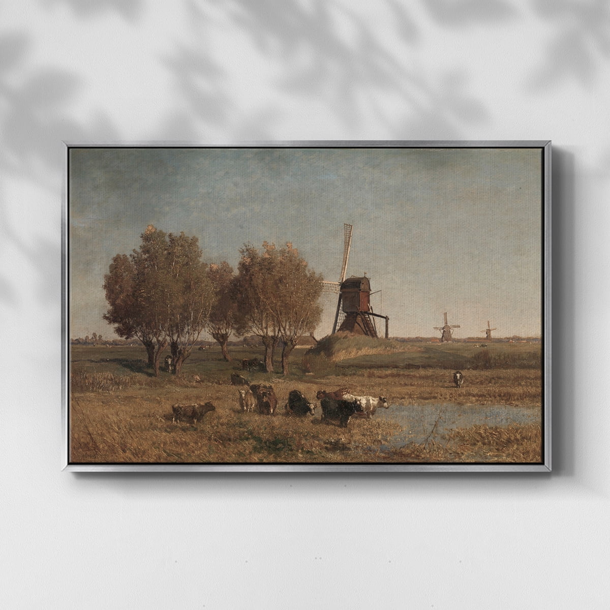 Vintage Landscape-CDII By Wexford Home Framed in Silver Wood Gallery Wrapped Canvas 17 in. x 25 in.