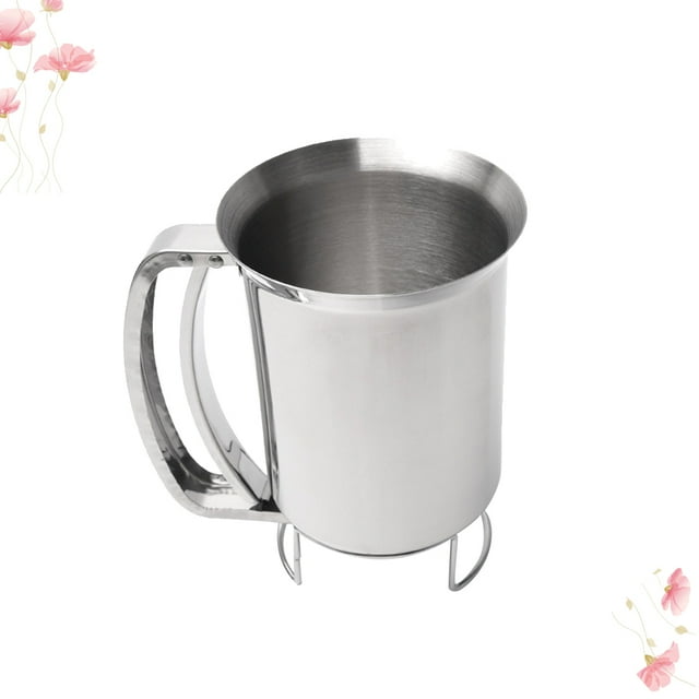 SHOWERORO Batter Funnel Hand Operated Tool in Food Grade Stainless Steel for Professional Chefs 1Pack