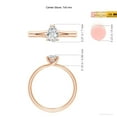 thumbnail image 5 of ANGARA Natural Pear Diamond Solitaire Engagement Ring in 14K Rose Gold for Women (Size-7x5mm| Color-H| Clarity-SI2) | April Birthstone, Anniversary, Jewelry Gift for Women | Natural Diamond Ring, 5 of 10