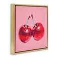 thumbnail image 2 of Stupell Industries Art Deco Red Patterned Cherries Gold Floating Frame Canvas Art, 18 x 18, by RB, 2 of 7
