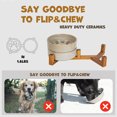 thumbnail image 6 of Dog Slow Feeder Ceramic Bowls Set with Stand, Cute Paw Slow Feeding Food Bowl and Water Bowl for Small Breed, Ceramics Cat Dishes,Non Slip, Brithday Gifts, Grey, 6 of 9