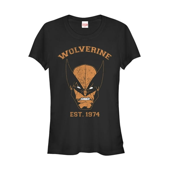 Junior's Marvel X-Men Wolverine 1974  Graphic Tee Black 2X Large