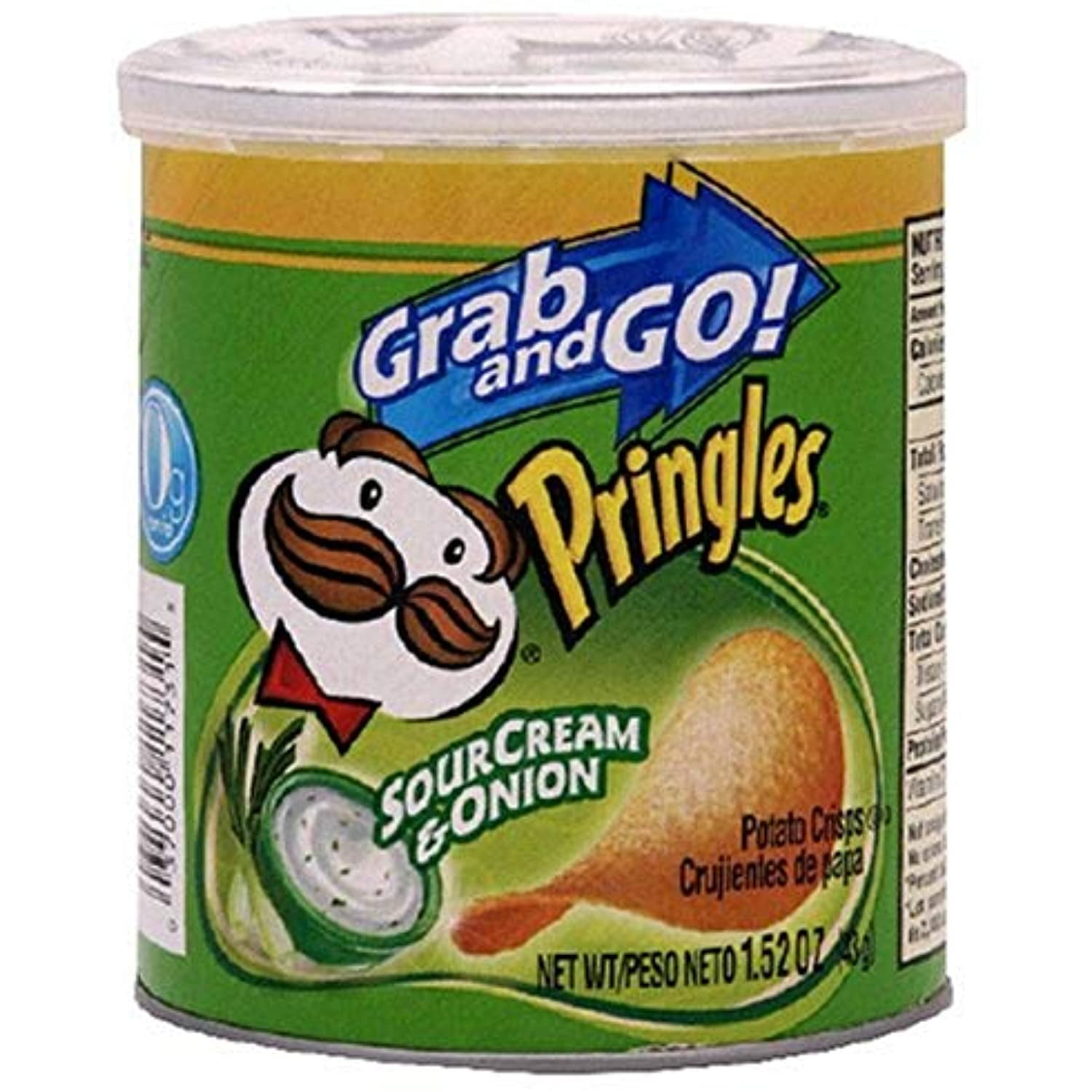 Pringles Grab And Go Sour Cream & Onion, 1.41 Oz