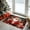 red #3, variant on Christmas Floor Mat Absorbent Polyester Door Mat | Non-Slip Kitchen Bathroom Rug | Red Black Holiday Decor Cushioning Soft Durable Welcome Mat for Entryway Living Room Bedroom
