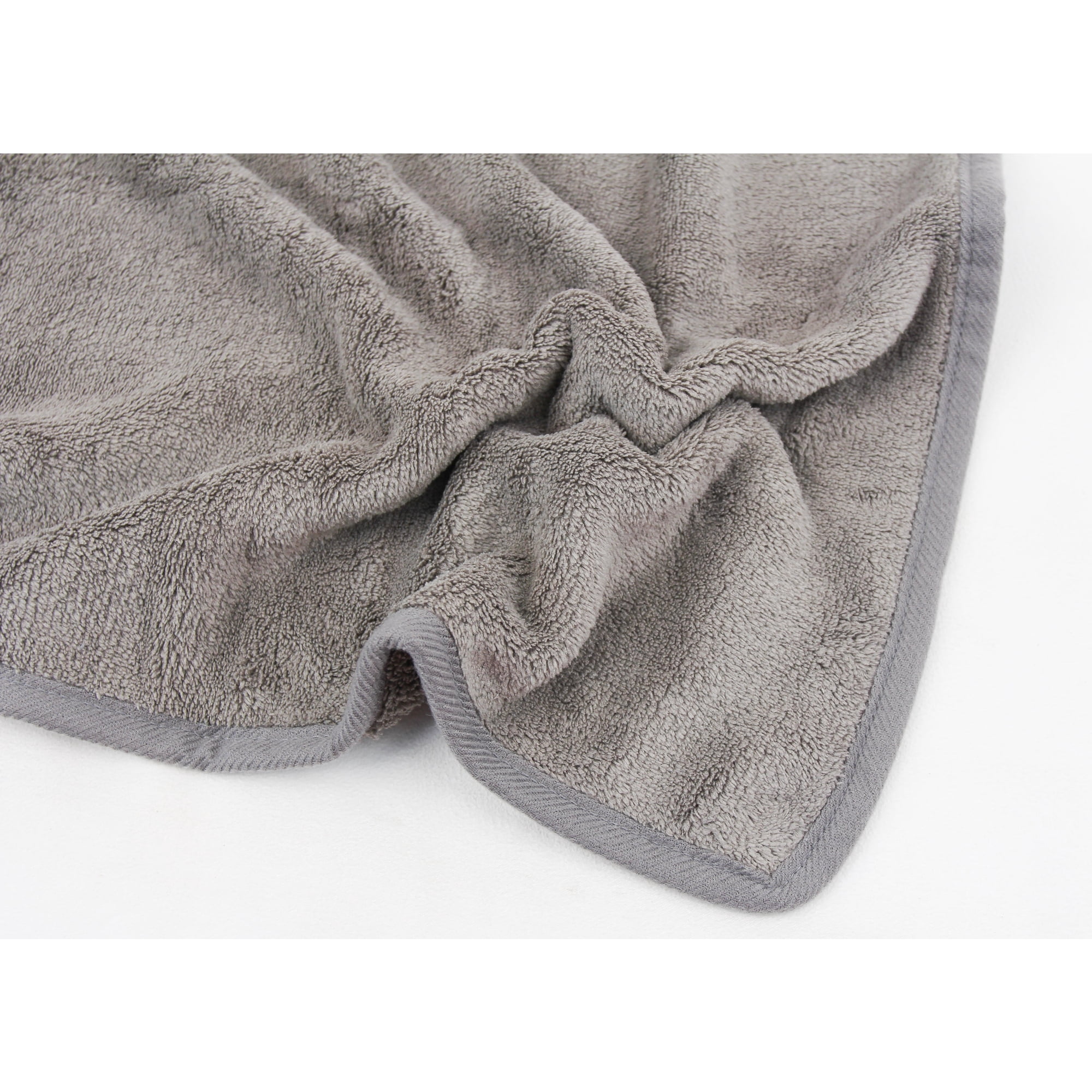 Fabreware FBT-001-SP-7 Smoked Pearl Coral Fleece-Bath Towel -6 Pc