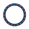 thumbnail image 2 of Lsque Modern Art Red And Blue Colors Ultra Soft Car Steering Wheel Cover for Women, Standard 15 inch Size for Truck Van SUV Auto, 2 of 8