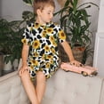 thumbnail image 4 of Fotbe Cute Cow Print Sunflower A Pijama Estampada de 2 Piezas para Niños – Ropa de Dormir de Manga Corta Cómoda para Niños y Niñas, Camiseta y Shorts de Algodón-4X-Large, 4 of 6