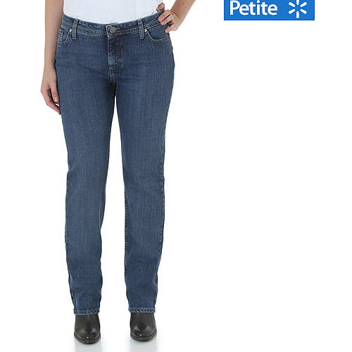 Wrangler - Women's Petite Natural Fit Straight-Leg Jean - Walmart.com ...