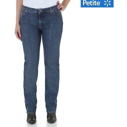 Wrangler - Women's Petite Natural Fit Straight-Leg Jean - Walmart.com ...