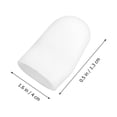 thumbnail image 4 of EeaseCA 2 PC Silicone Gel Finger Protector Sleeves Separators Protector for Protect Cracked Skin/ Blisters/ Callus (White), 4 of 7