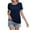 Navy, variant on Lumivie Cute Tops For Women Summer Beachy Workout Tshirts Shirts For Women Long Women Blouses Summer Cute T Shirts For Women Plus Size Graphic