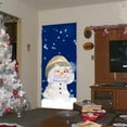 thumbnail image 4 of 3D Christmas Door Decal Sticker-Christmas Snownman Door Stickers Decor Door Wall Mural Wallpaper Removable Door Cover Decoration, 4 of 15