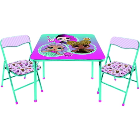 Lol Surprise 3 Piece Kids Table And Chair Set Walmart Com