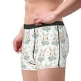 thumbnail image 3 of Bingfone Rabbit And Flower Men's Underwear - Casual Stretch Boxer Briefs-Small, 3 of 7