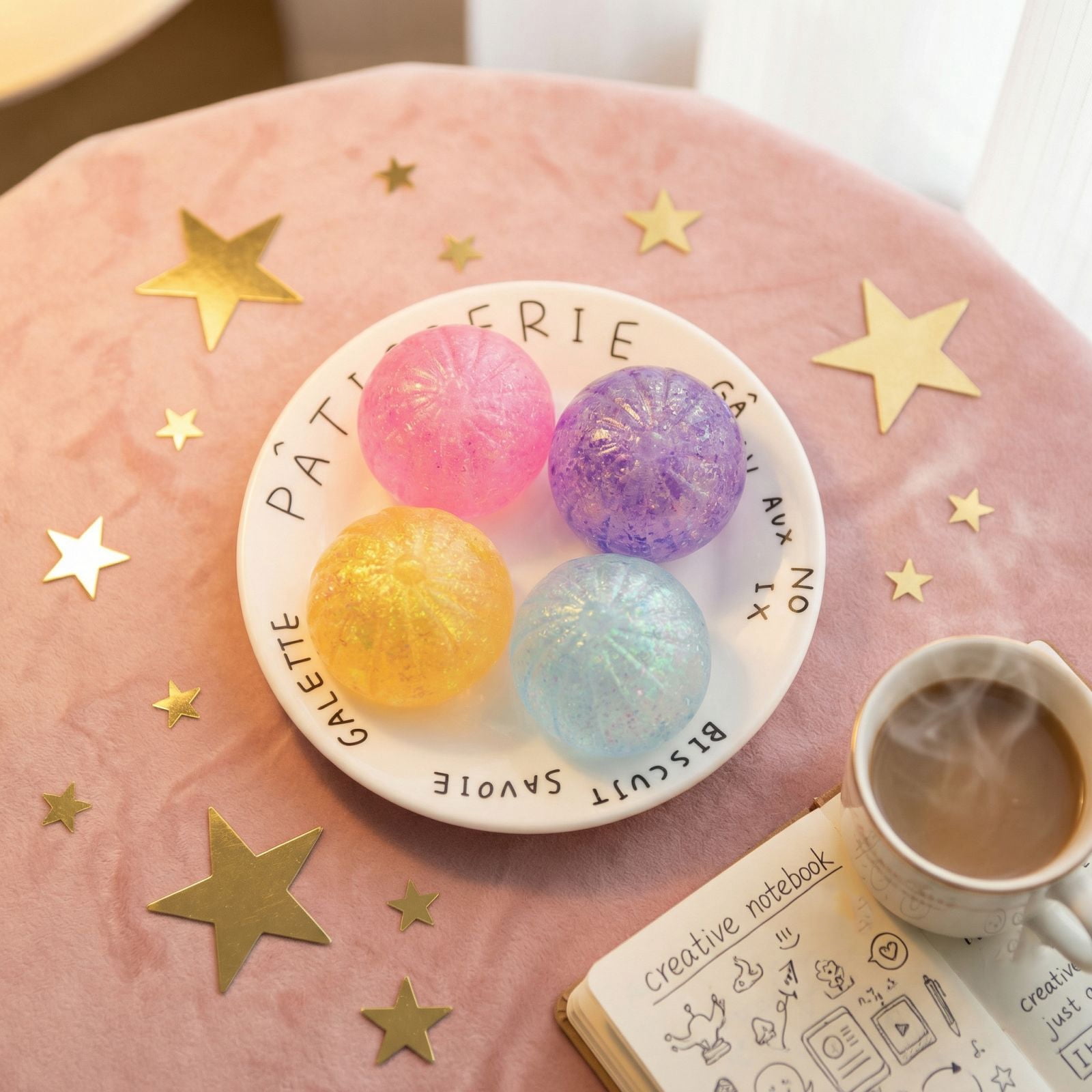 Glitter Colorful Dumpling Squishy, Cute Squishy Dumpling Large, Squishy Dumpling Doll with Cute Expressions, Silicone Bun Sensory Fidget Dolls, Hand Pinching Decompression Dolls