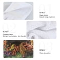 thumbnail image 5 of BZSMCE Hanging Hand Towels Fashion Puppy Picnic Party Pattern 2-Pack - Velcro Style Bathroom Kitchen Towels, 5 of 7