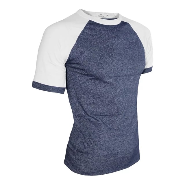 Playera Manga Ranglan Manga Corta Jaspeada