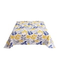 thumbnail image 2 of Polyester Flat Sheet with Floral Pattern, Multicolor, 230 x 250 cm, 1 Piece, Breathable Comfortable Bedding for Double Bed, Easy-Care, 2 of 6