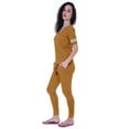 thumbnail image 2 of Moomaya Womens Plain Nightwear Set w/ Pyjama Cotton Sleepwear 2 Pcs Nightdresses, 2 of 7