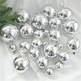 thumbnail image 4 of Bolas de plata claras grandes de 15 cm para decoración de árboles de Navidad, adornos para bodas, fiestas de Navidad para Año Nuevo 2023, decoración del hogar, regalo de Navidad, 4 of 5
