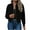 Black, variant on Dasayo Barn Coats for Women Fleece Bomber Green Motorcycle Crop Zip up Jacket Jackets for Women Trendy L