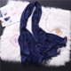 thumbnail image 5 of Qarigey Bufanda de mujer con borla, bufandas gruesas puras de invierno, chales de imitación hechos a mano, abrigos para el hogar, negocios, viajes, Accesorios de disfraces Azul oscuro 200*70cm Qarigey AP012535-09, 5 of 6