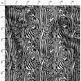 thumbnail image 3 of Soimoi Texture Printed,Cuddle Minky Fabric, Sewing Fabric by The Yard 56 Inch Wide,Decorative Plush Soft Fabric, Baby Garments, Toys and Blankets, White & Black, 3 of 6