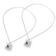 thumbnail image 2 of 2 piezas Collar de aleación con etiqueta, colgante simple y elegante con letras en inglés, regalo de joyería, 2 of 10