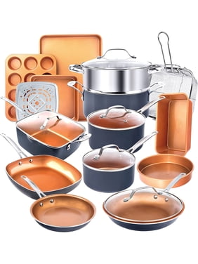 Simple Copper Chef Chicken Pot Pie Recipe 3 Gotham Steel 20 Piece Nonstick Pots and Pans Set including Bakeware, Nonstick Cookware Set
