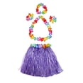 thumbnail image 2 of Falda elástica para niña, hula hawaiana, bailarina, hierba, con, flor, conjunto de disfrac Fortuning's JDS Fortuning's JDS, 2 of 2