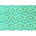 thumbnail image 1 of Ahgly Company Indoor Rectangle Abstract Turquoise Blue Modern Area Rugs, 7' x 10', 1 of 4