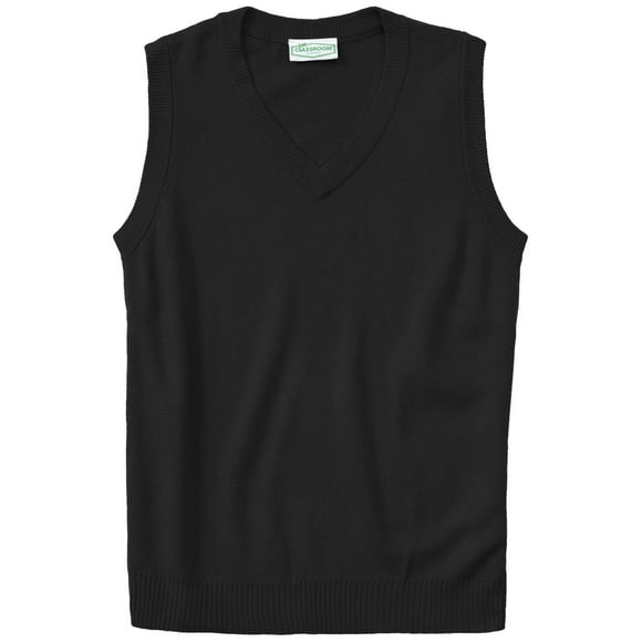 CLASSROOM Little Boys' Uniform Sweater Vest, Black, Small