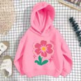 thumbnail image 7 of Qingpeng Girls Floral Print Hoodie Long Sleeve Pullover Casual Hooded Sweatshirt for Fall Season, 7 of 7