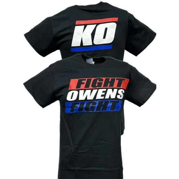 KO Red White Blue Fight Kevin Owens Fight Mens T-shirt XL