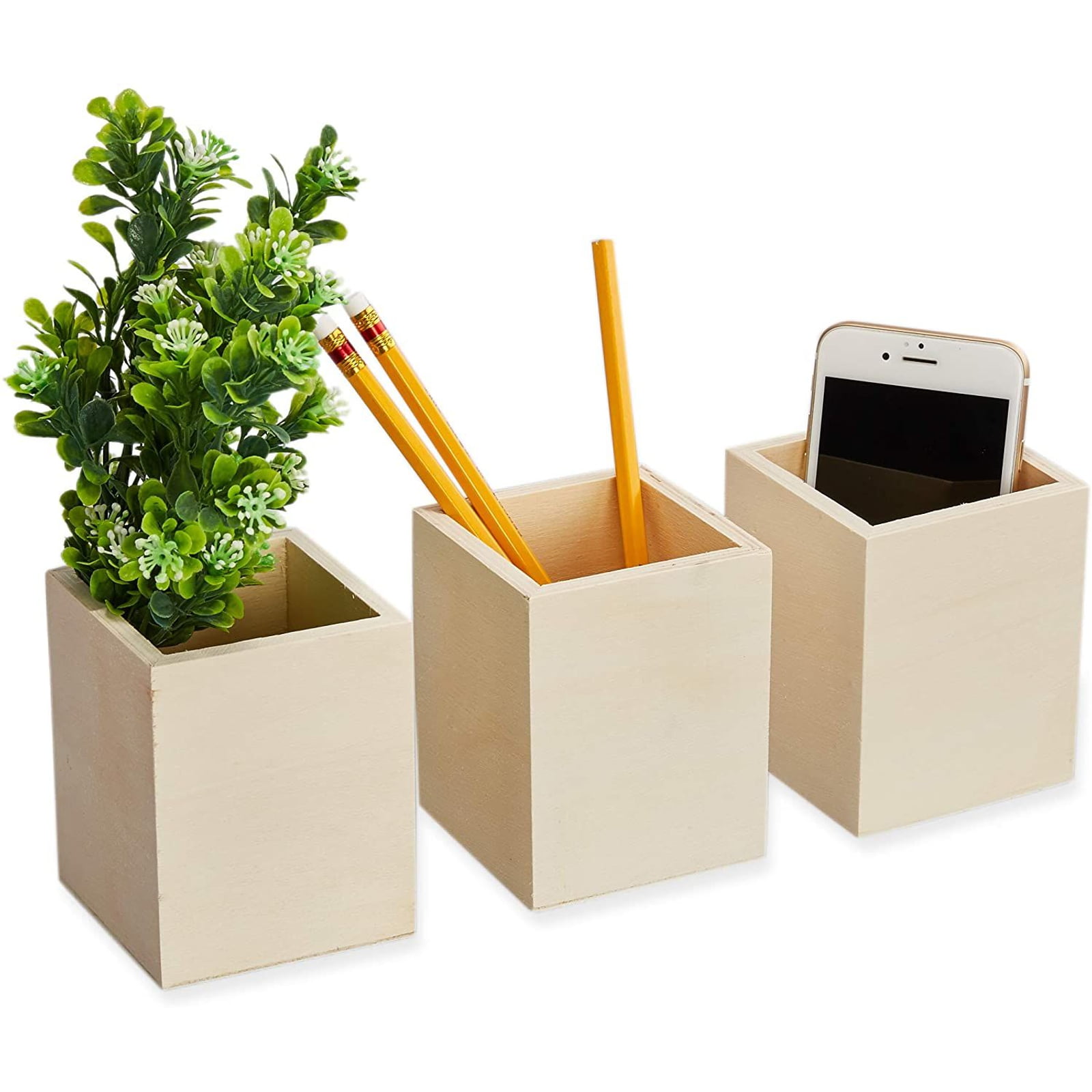 Retro Kraft Paper Storage Basket Desktop Organizer Flower Pot Planter Grow Bags 
