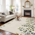 thumbnail image 3 of Eucalyptus 5'x8' Area Rug for Living Room, Sage Green Farmhouse Leaf Pastoral Plant Washable Non-Slip Rugs for Bedroom Nursery Dining Room, StainResistant Low-Pile Kitchen Carpet Large Entryway Rugs, 3 of 9