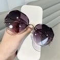 thumbnail image 1 of Hot Sale Driver Driving Sunglasses Women Ocean Water Cut Trimmed Lens Metal Curved Temples Sun Glasses Female Uv400 7 ColorsF He Qiyong unisex, 1 of 1