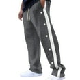 thumbnail image 1 of Uinagy Men's Drape Color Block Jacquard Button Wide Leg Pants, 1 of 7