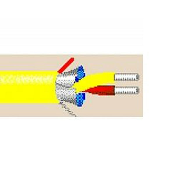 1018A 300FT 16 AWG 1 Pair Type KX Overall Shielded Thermocouple