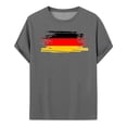 thumbnail image 3 of Bjutir Mens Tshirts Flag Of Germany Print Short Sleeve Round Neck Floral Fashion Trend Bottoming Shirt Tops Shirts Grey, 3 of 6