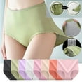 thumbnail image 4 of Womens Tummy Control Underwear Seamless High Rise Waisted Panties Full Coverage Stretch Briefs 2 Pack, 4 of 9