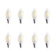 thumbnail image 1 of 8X Dimmable E12 4W COB Candle Flame Filament LED Bombilla Lámpara 10X3.5cm, 1 of 5