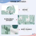 thumbnail image 6 of Kids' Hooded Pullover Sweatshirt Casual Tops Long Sleeve Print Hoodies Pocket Cute Cartoon Llama Pattern, 6 of 9