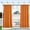 Orange, variant on Canvas Outdoor Curtains for Patio Waterproof Set of 2, Rustproof Grommet Privacy Protect Decorations for Pool, Pergola, Arbor0 (Orange, W55 x L108)