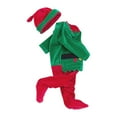 thumbnail image 5 of SRZYMJ Baby's Christmas Elf Outfit My First Coverall Rompers Christmas Bodysuit with Santa Hat suit Green 3-6 Months, 5 of 5
