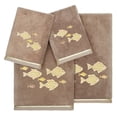 thumbnail image 5 of Authentic Hotel and Spa  Turkish Cotton Figi 4PC Embellished Towel Set Cocoa, 5 of 5