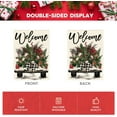 thumbnail image 6 of diyeu Christmas Garden Flag 12x18 Inch Double Sided Outside, Winter Holiday Truck Rustic Yard Outdoor Flag, 6 of 6